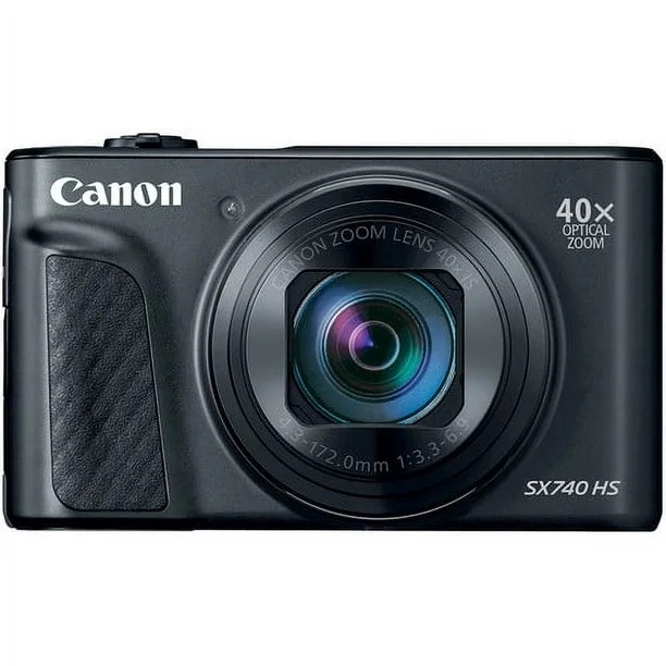 Canon PowerShot SX740 HS 20.3MP 4K Digital Camera 40x Optical Zoom Wi-Fi (Black) | Walmart (US)