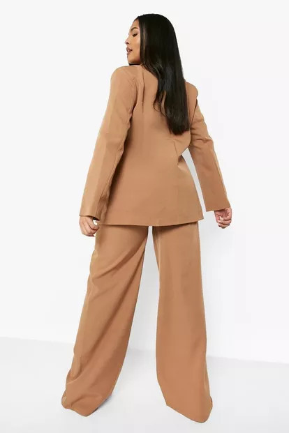 Plus Wide Leg Dress Pants | Boohoo.com (US & CA)