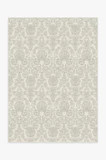 Mickey Damask Light Grey Rug | Ruggable
