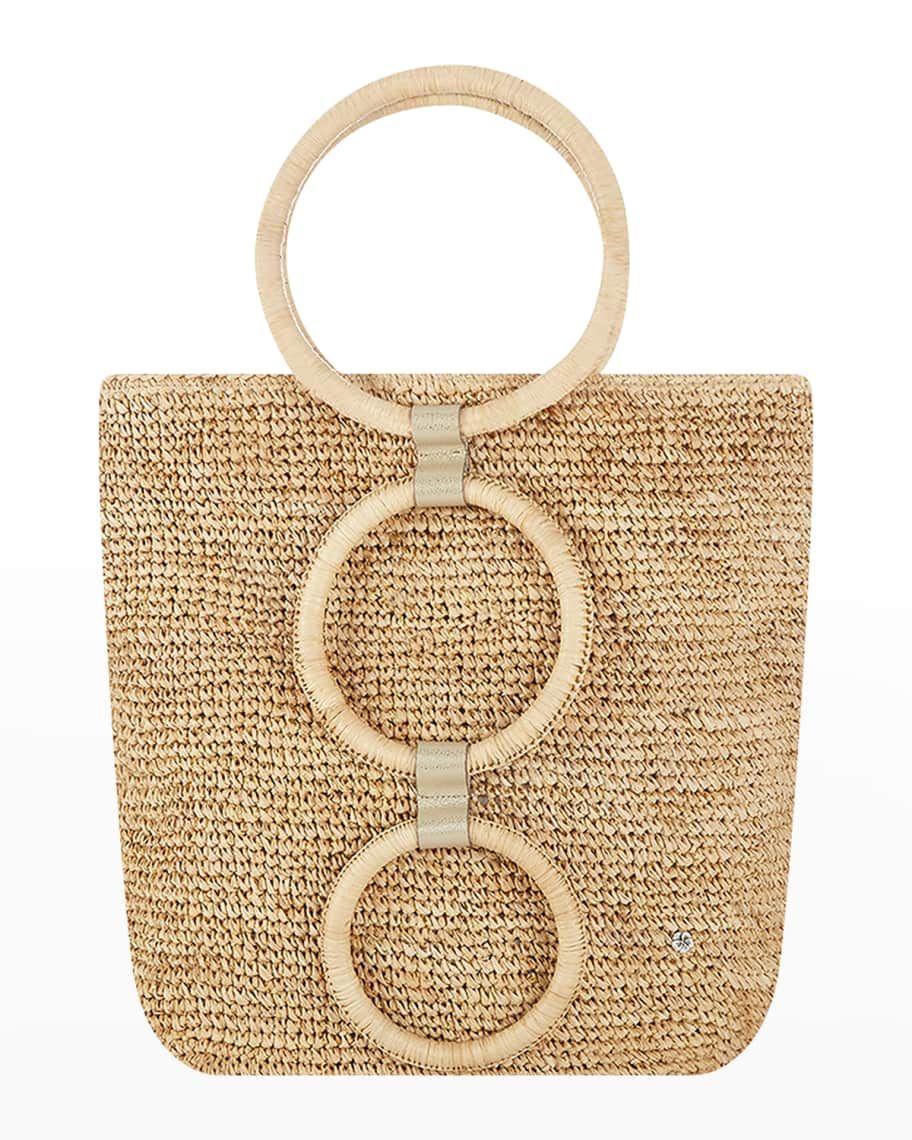 Flora Bella Venlo Crochet Raffia Tote Bag | Neiman Marcus