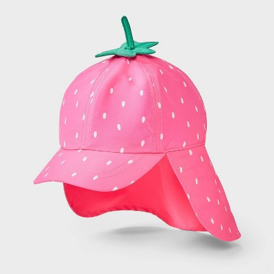 Toddler Girls' Strawberry Swim Hat - Cat & Jack™ Pink 2T-5T | Target