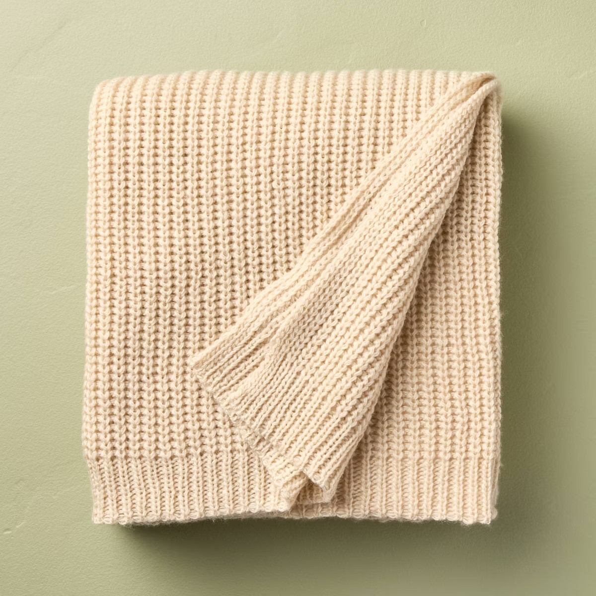 50"x60" Knit Value Throw Blanket Oatmeal - Hearth & Hand™ with Magnolia | Target