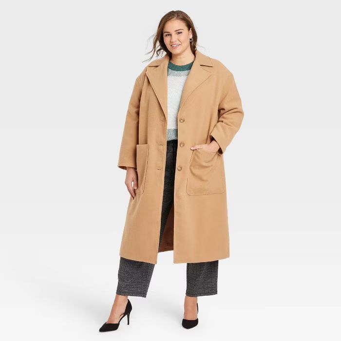 Women's Relaxed Fit Top Overcoat - A New Day™ | Target