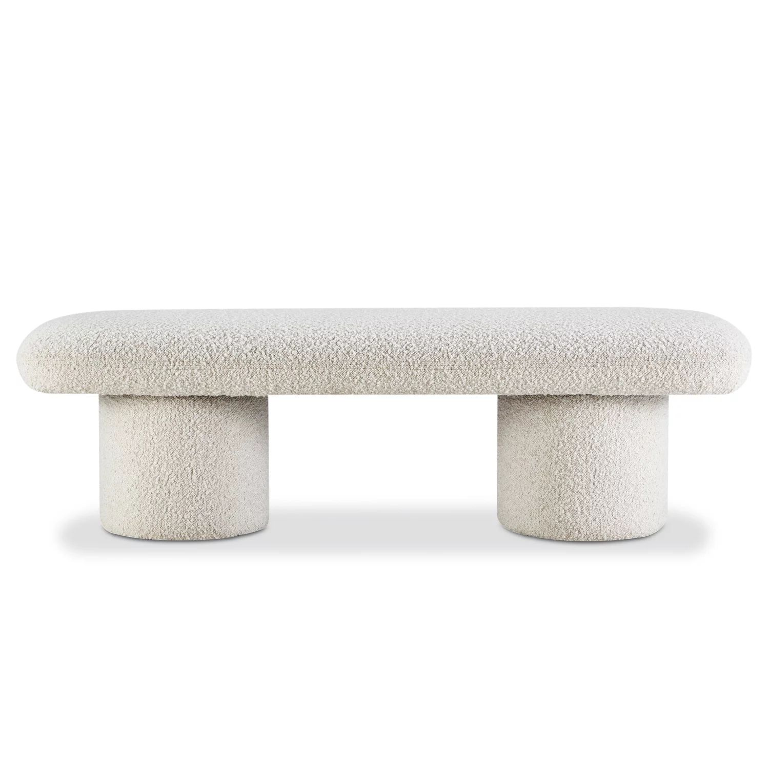 Poly and Bark Este Bench in Crema White Boucle | Walmart (US)
