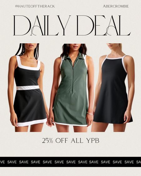 Abercrombie is currently 25% OFF all YPB activewear! 

#activewear #tennisdress #abercrombie
#activedress #ypb #abercrombiesale #dailydeal

#LTKFitness #LTKStyleTip #LTKActive