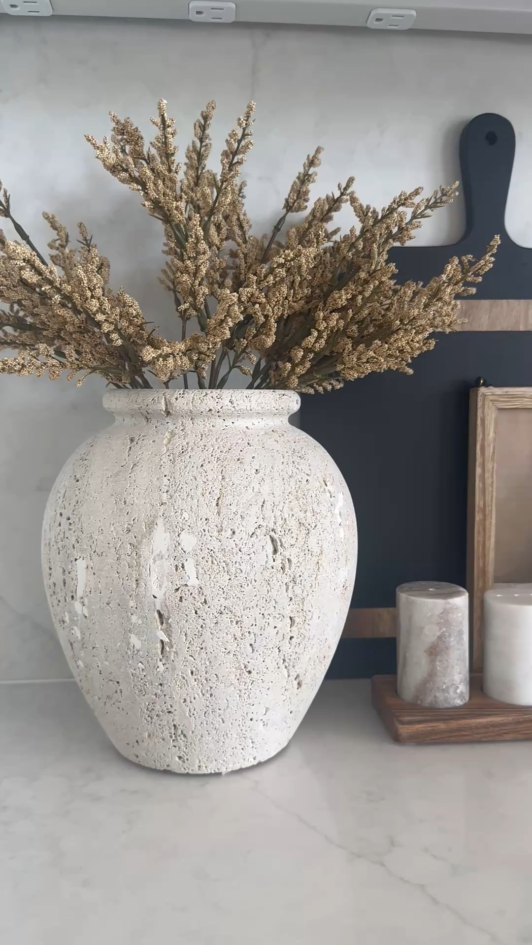 Neutral fall counter decor,kitchen style,falloween decor, texture,organic

#LTKSeasonal #LTKHalloween