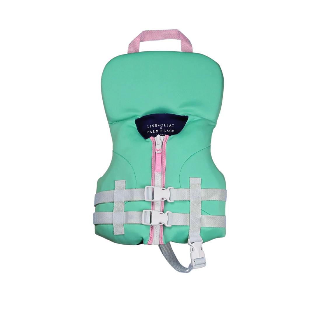 LC x PBL Green USCG Life Jacket (0-30lbs) | Line + Cleat