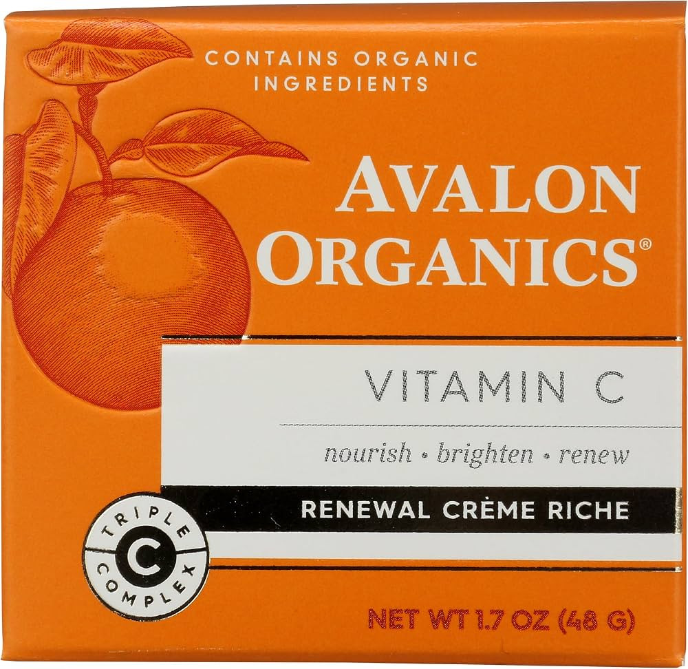 Avalon Organics Skin Moisturizer with Vitamin C, 1.7 Oz, Dermatologist Tested, Plant-Based Formul... | Amazon (US)