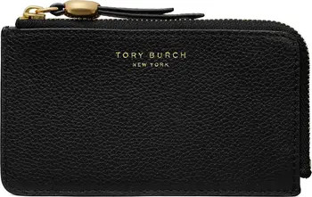 Tory Burch Romy Leather Zip Card Case | Nordstrom | Nordstrom