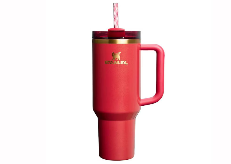 Stanley Flowstate Quencher 40oz Tumbler in Scarelet Red Tinsel | StockX