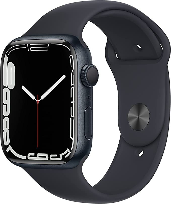 Apple Watch Series 7 [GPS 45mm] Smart Watch w/Midnight Aluminum Case with Midnight Sport Band. F... | Amazon (US)