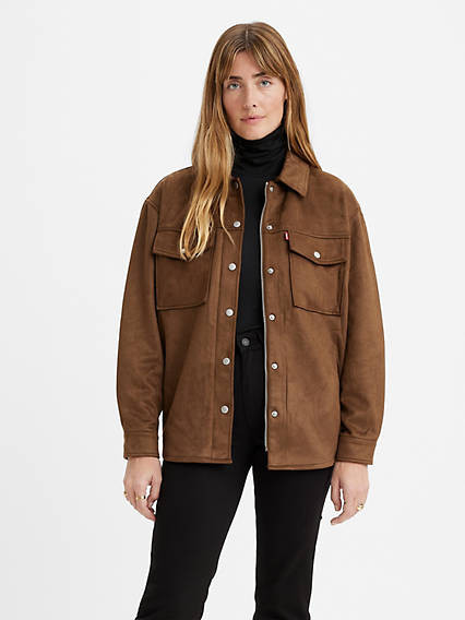 Levi's Faux Suede Shirt Jacket - Women's M | Levi's US