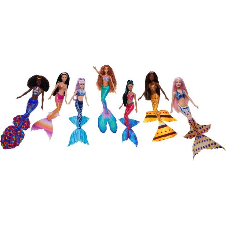 Disney The Little Mermaid Ultimate Ariel Sisters Doll Set with 7 Fashion Mermaid Dolls | Target