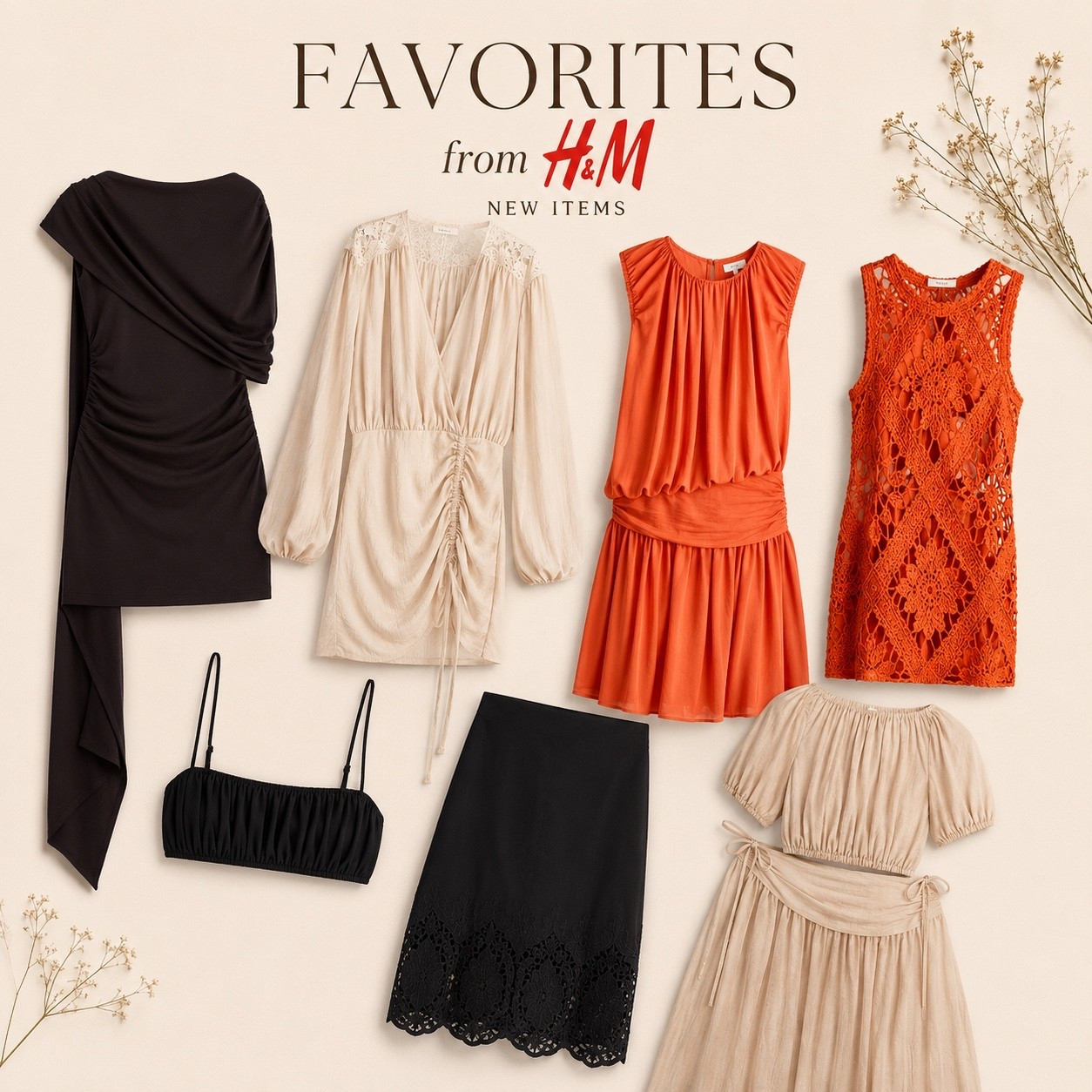 My favorite new arrivals from H&M 🤍
From elevated neutrals and timeless black pieces to the perfect pop of summer orange, these are the styles that immediately caught my eye. Whether you’re shopping for vacation, brunch, date night, or everyday chic looks, these pieces are too good to leave behind.
If something catches your eye, don’t wait. The best H&M finds have a way of selling out fast.

#LTKgrwm #LTKootd #LTKSeasonal