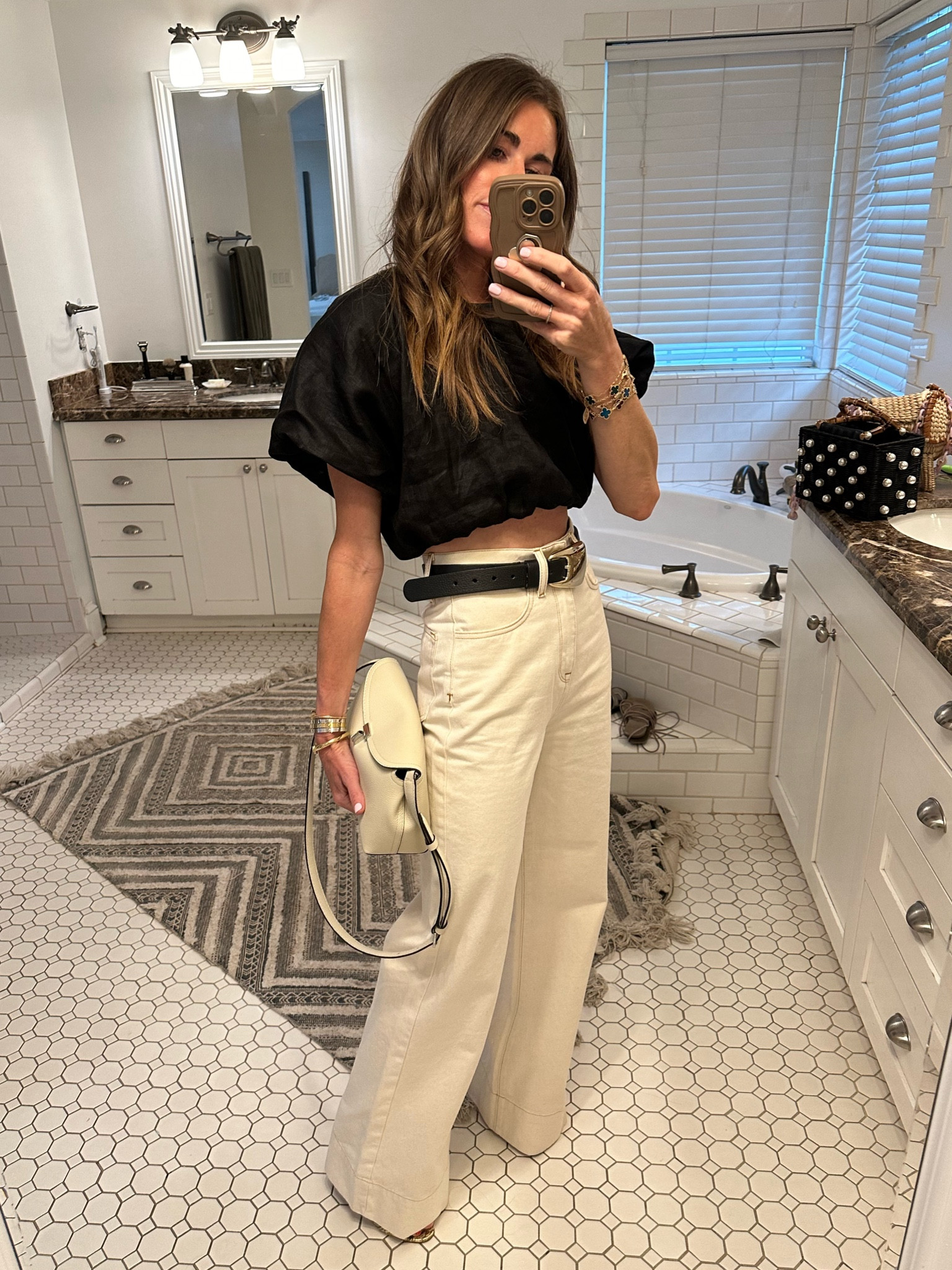 Transitional spring denim