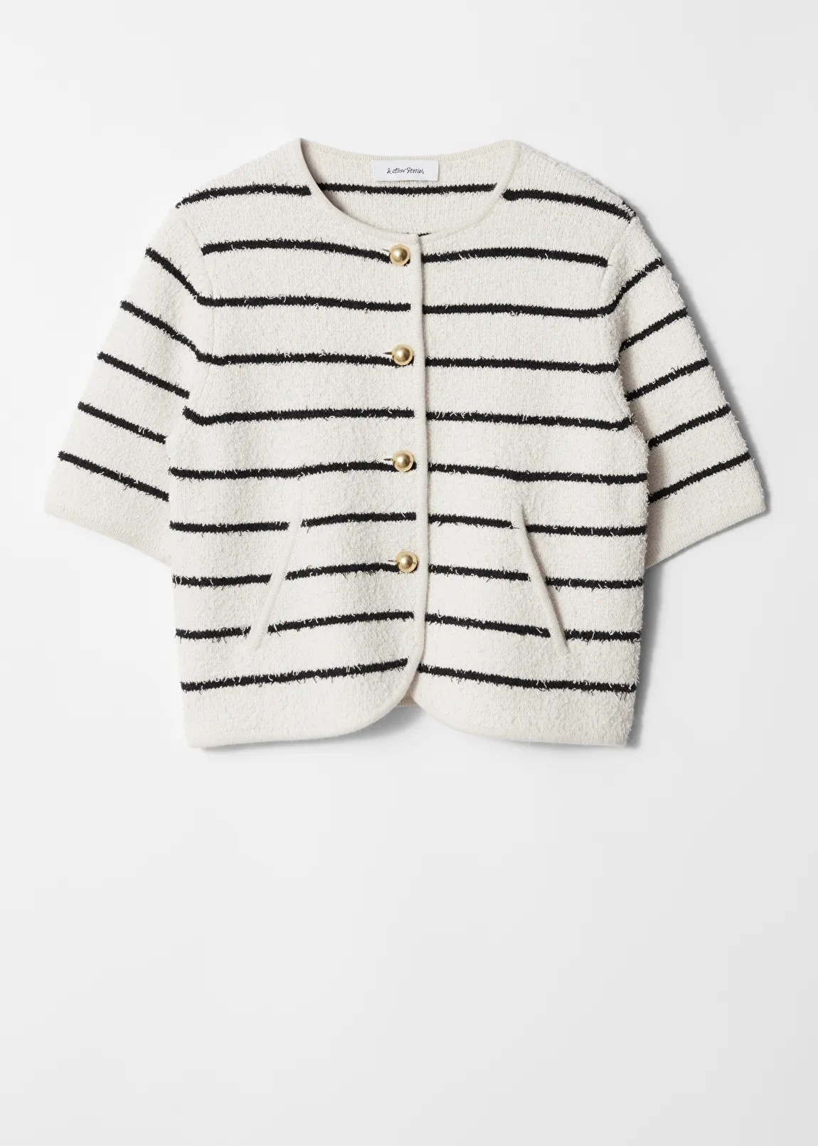 Textured Short-Sleeve Cardigan | & Other Stories - US