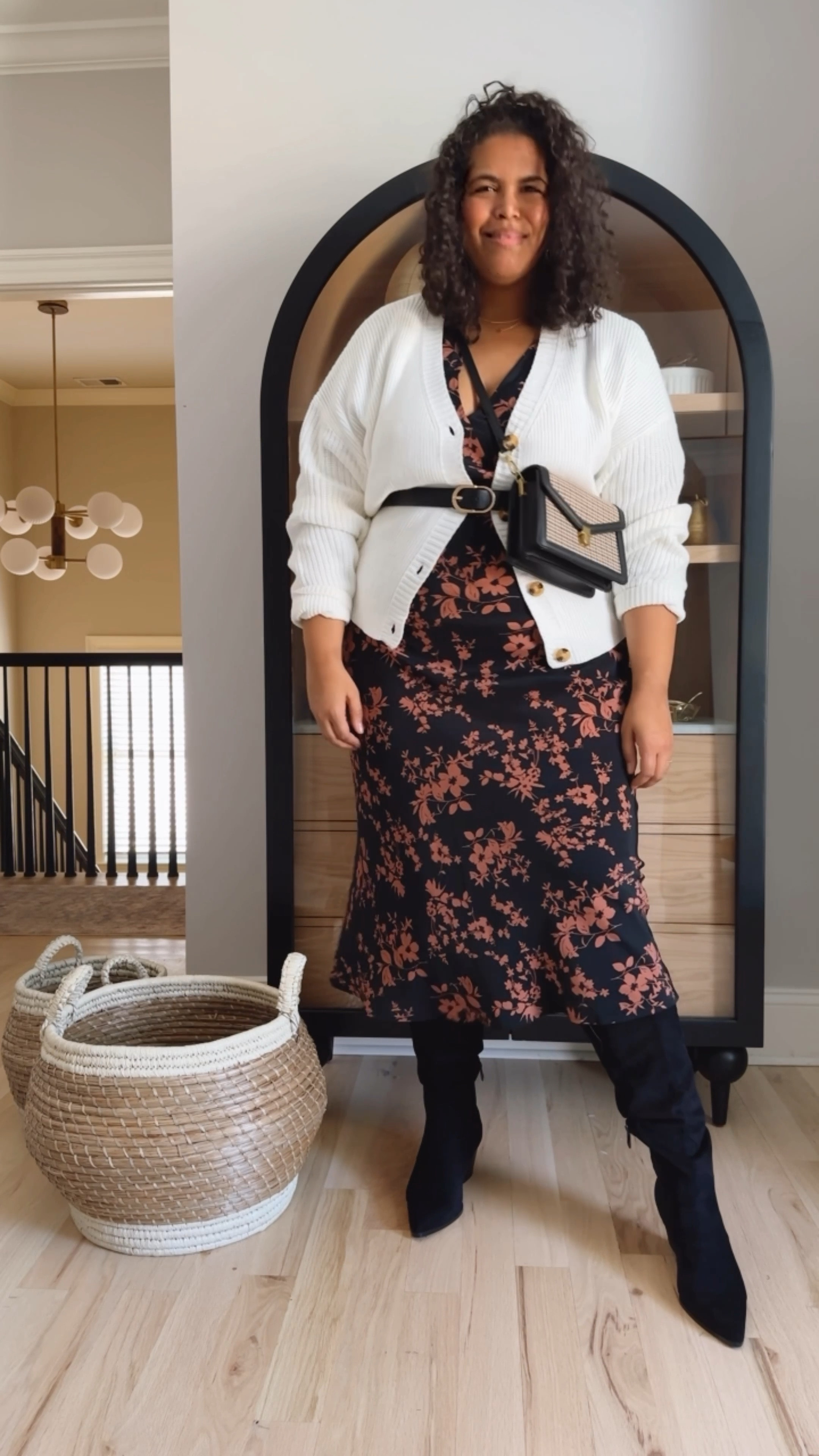 I’m wearing size xxl in both sweater and dress. The blazer is a plus piece- I’m in a 3x, but should have gotten my regular 2x.

Boots are not wide calf friendly. Heels are true to size . I’m wearing size 2x/3x in shapewear. So comfy!

#LTKfindsunder50 #LTKstyletip #LTKplussize