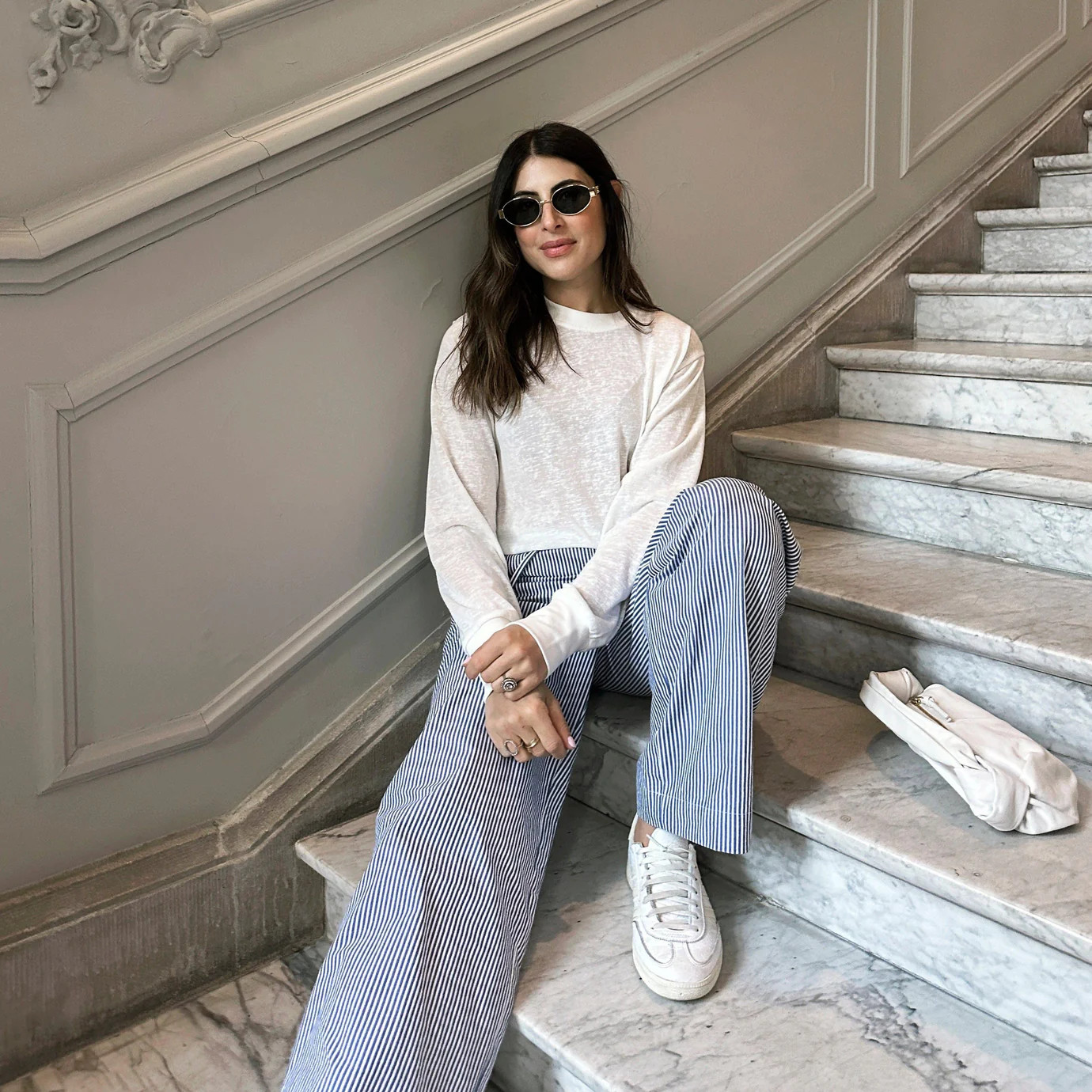 SLUB COTTON LONG SLEEVE TEE - WHITE | WAT The Brand