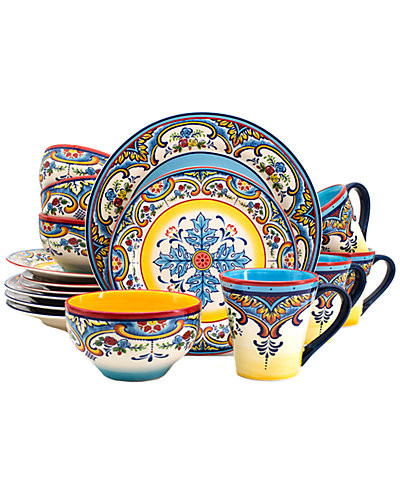 Zanzibar 16pc Earthenware Dinnerware Set | Rue La La