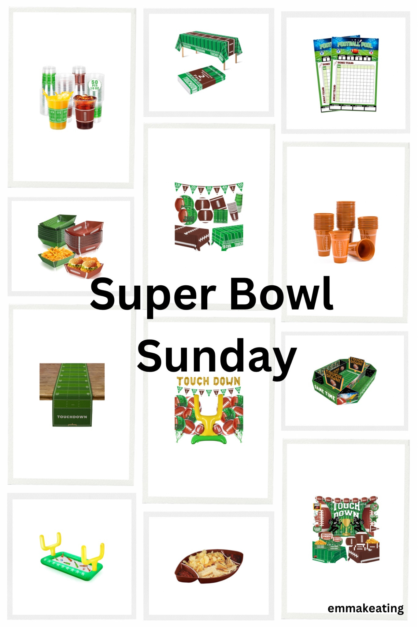 Super Bowl Sunday. Super Bowl party decorations. Party decorations. Football Sunday. Football party. Amazon. Amazon Super Bowl decorations. Super Bowl decor. Amazon party decor. Amazon football decor. Amazon finds. Football cups. Football snack stadium. Amazon football snack stadium. Super Bowl party balloons. Football balloons. 

#LTKSeasonal #LTKParties #LTKFindsUnder50