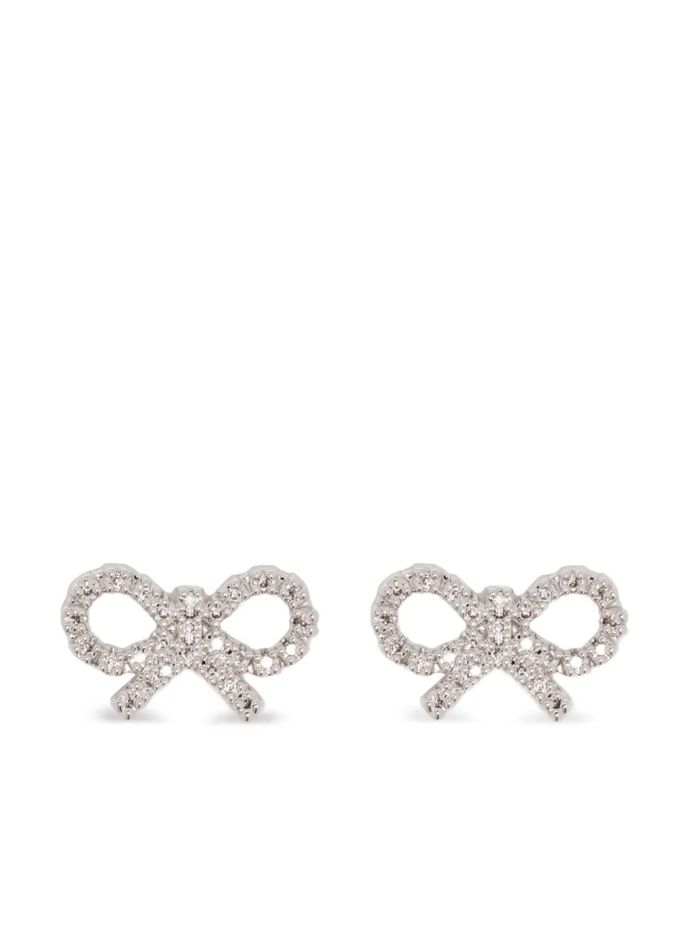 Self-Portrait Orecchini Con Fiocco | Argento | FARFETCH IT | Farfetch Global