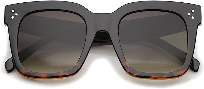 zeroUV - Oversized Fashion Retro Square Sunglasses for Women Vintage Style 50mm | Amazon (US)