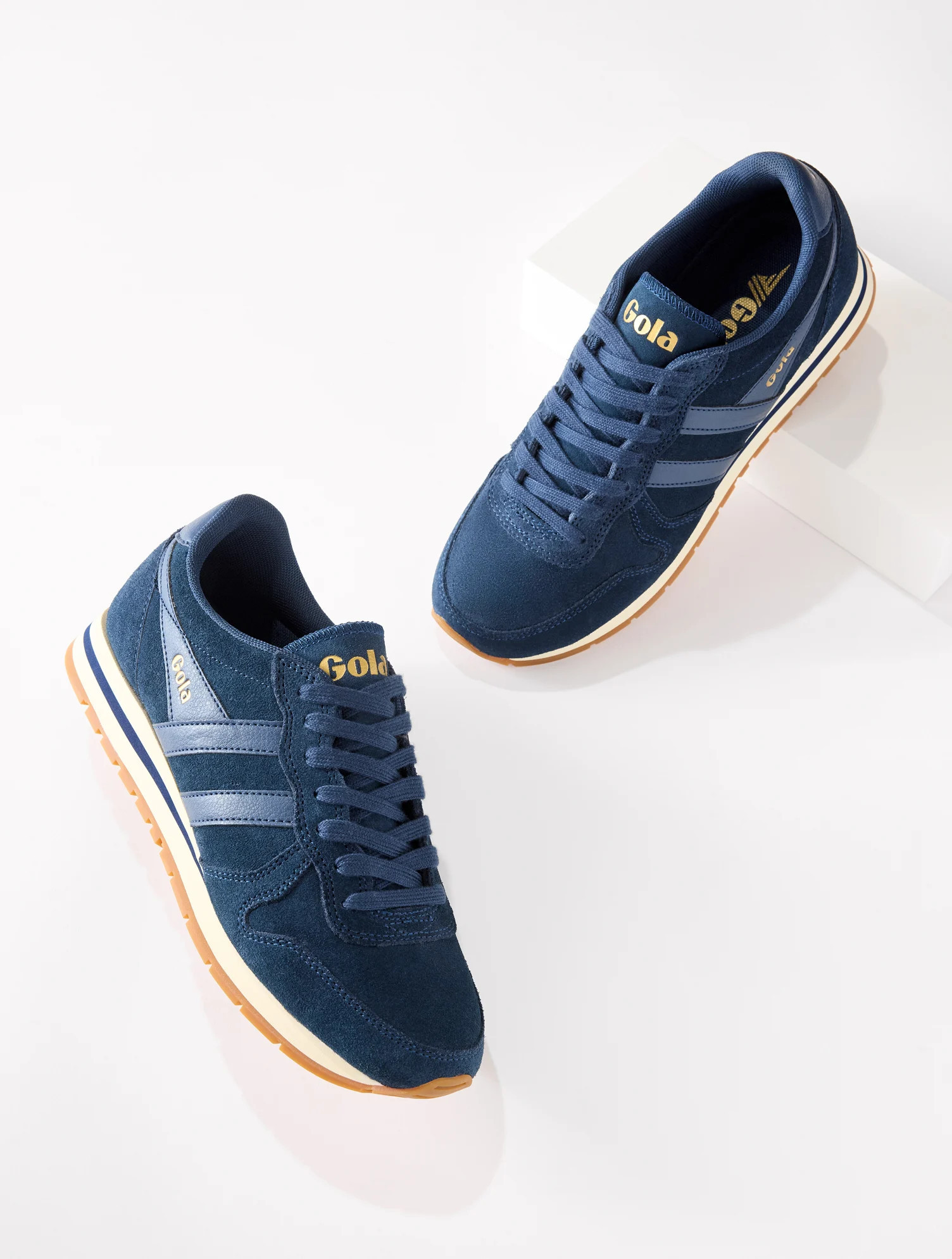 GolaÂ® Daytona Suede Sneakers - Navy Blue - 9M Talbots | Talbots