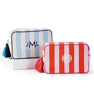Cabana Stripe Travel Pouch | Mark and Graham