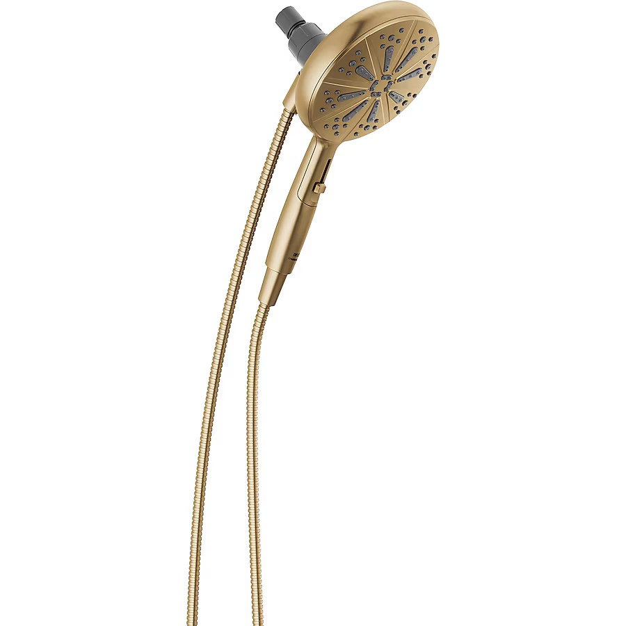 Delta SureDock Magnetic 6.0 -Spray Champagne Bronze 6.25-in Round Handheld High Pressure Shower H... | Lowe's
