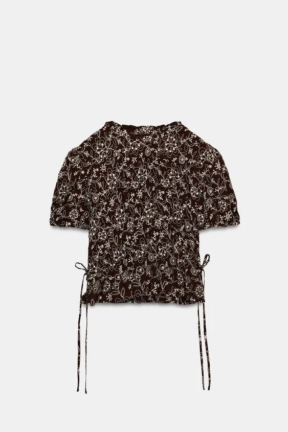 EMBROIDERED TOP | Zara UK