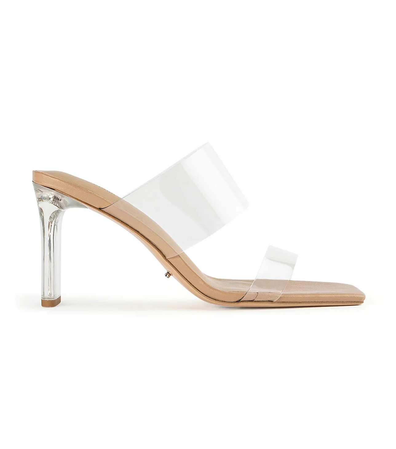 Chicago Clear Vinylite/Skin Nappa Heels | Tony Bianco US