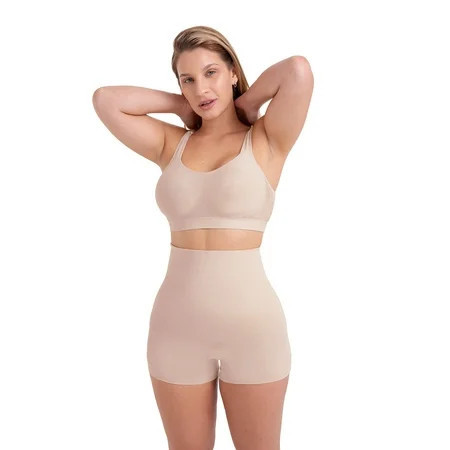 Shapermint Core Shapewear Shorts – Women’s High Waist Shaping Boyshorts Seamless Fit & Comfortable Support Sizes S–4XL | Walmart (US)