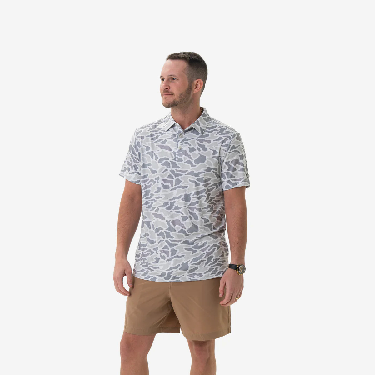 Performance Polo - White Camo | BURLEBO