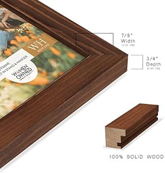 Renditions Gallery 11x14 inch Picture Frame Chestnut Wood Grain Frame, High-end Modern Style, Mad... | Amazon (US)