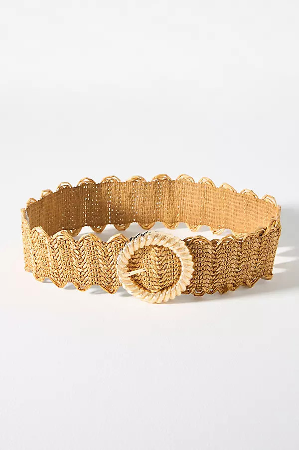 Stretch Shimmer Raffia Belt | Anthropologie (US)