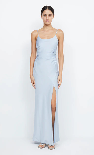 ETERNITY SCOOP MAXI DRESS - DUSTY BLUE | Bec & Bridge (Global)