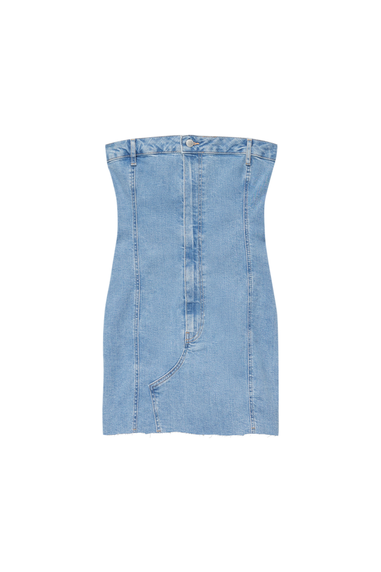 Denim corset dress | PULL and BEAR UK