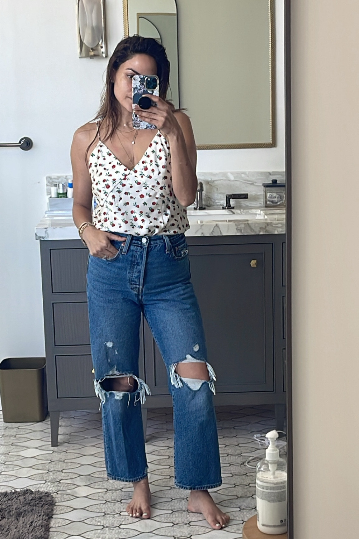 @target with the cute summer cami & jeans 

#LTKSeasonal #LTKStyleTip #LTKFindsUnder50