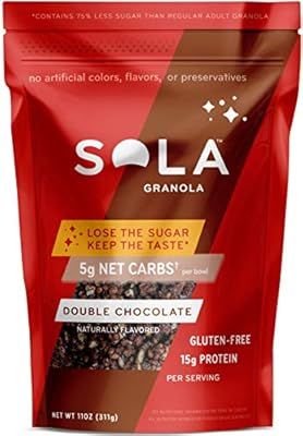 SOLA Granola, Low Carbs, Gluten free (Double Chocolate, 11 Ounce, Pack - 1) | Amazon (US)