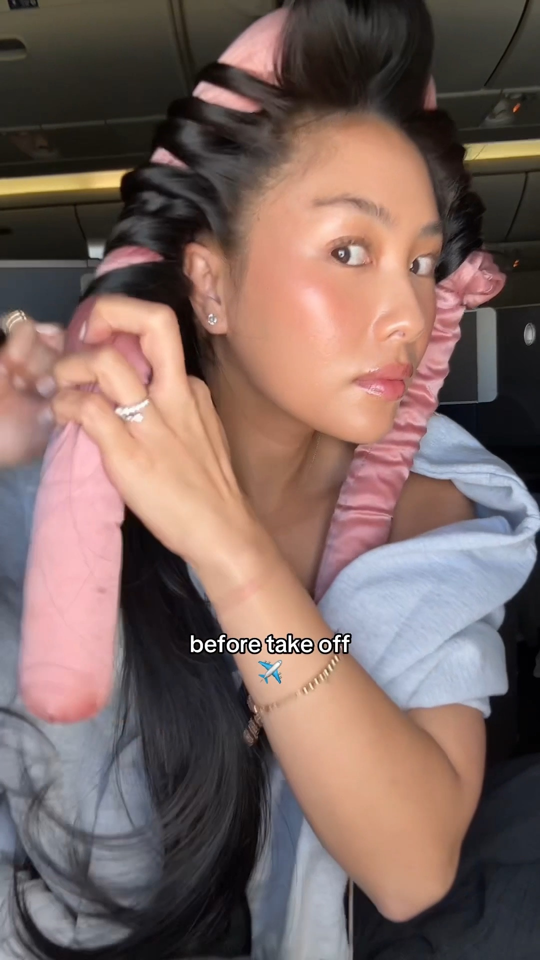 Me 🤝 heatless curls on a flight 

#LTKTravel #LTKFindsUnder50 #LTKBeauty