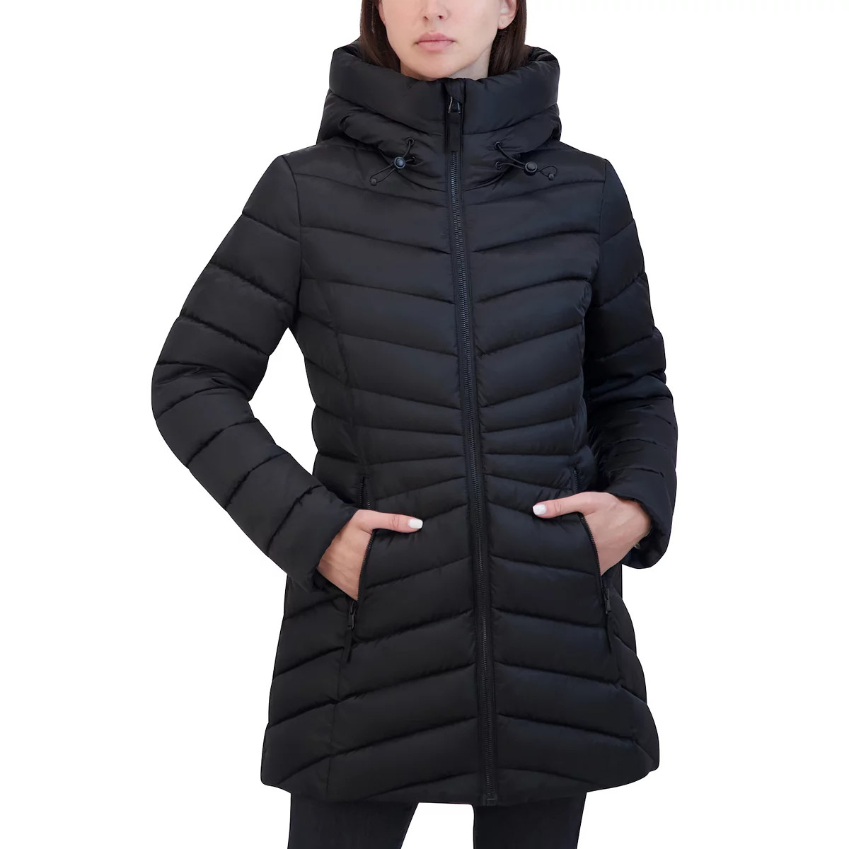 Women's Halitech Midweight Faux-Fur Trim Midweight Puffer Jacket | Kohl's