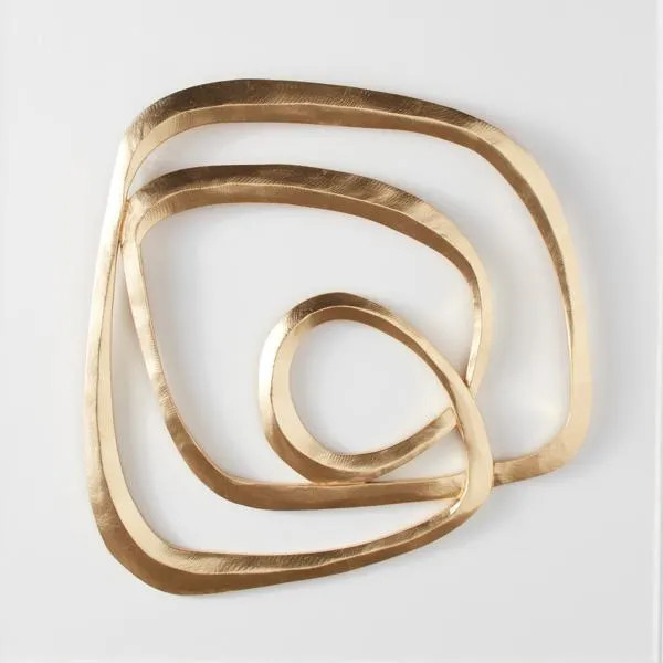 Infinity 1 Wall Decor | Gold | Wall Decor | Z Gallerie | 31.5"W x 31.5"H | Wooden wall sculpture | Z Gallerie