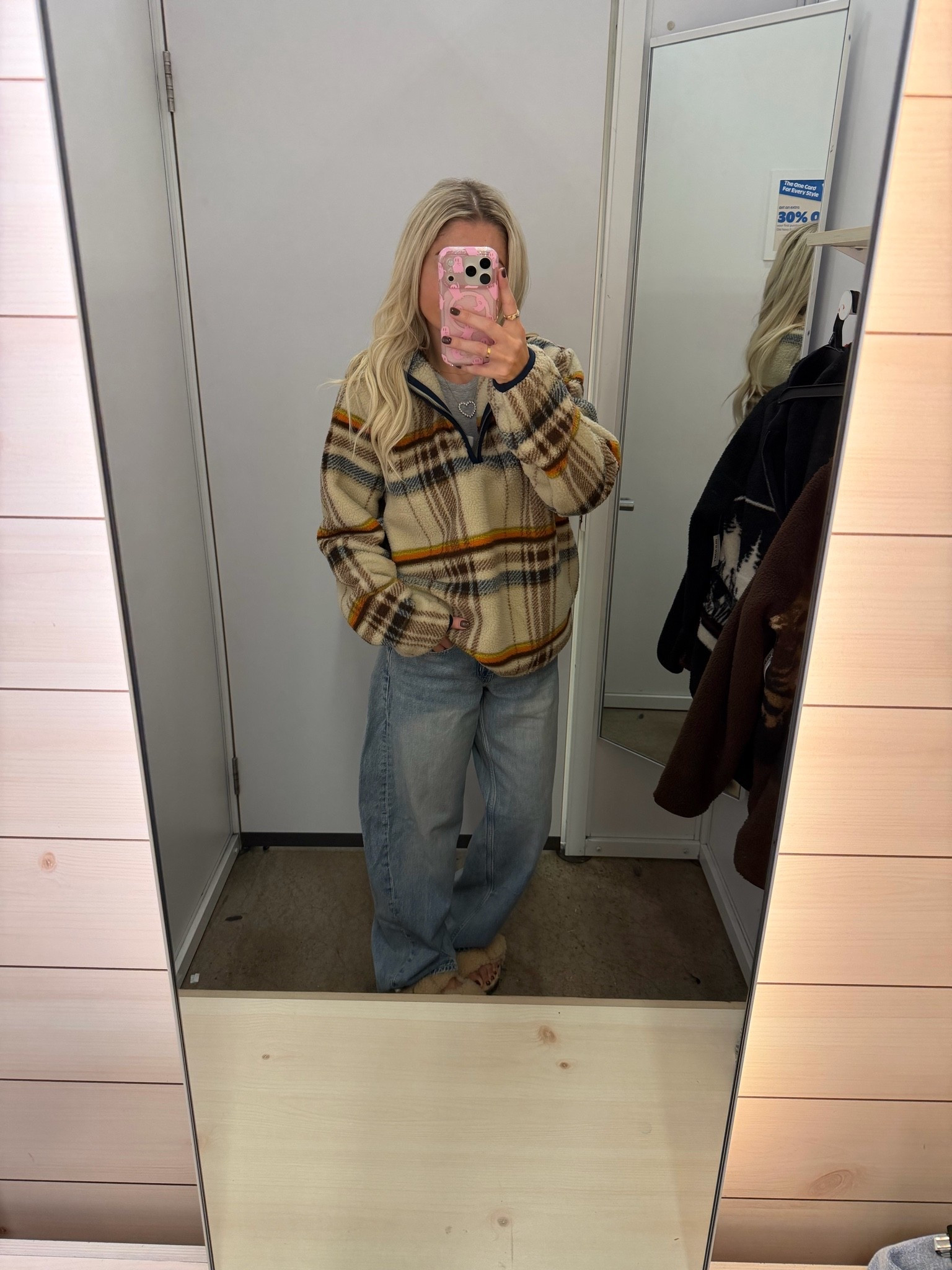 Fall outfit
Small Sherpa 
Barrel jeans 0 
Birks tts