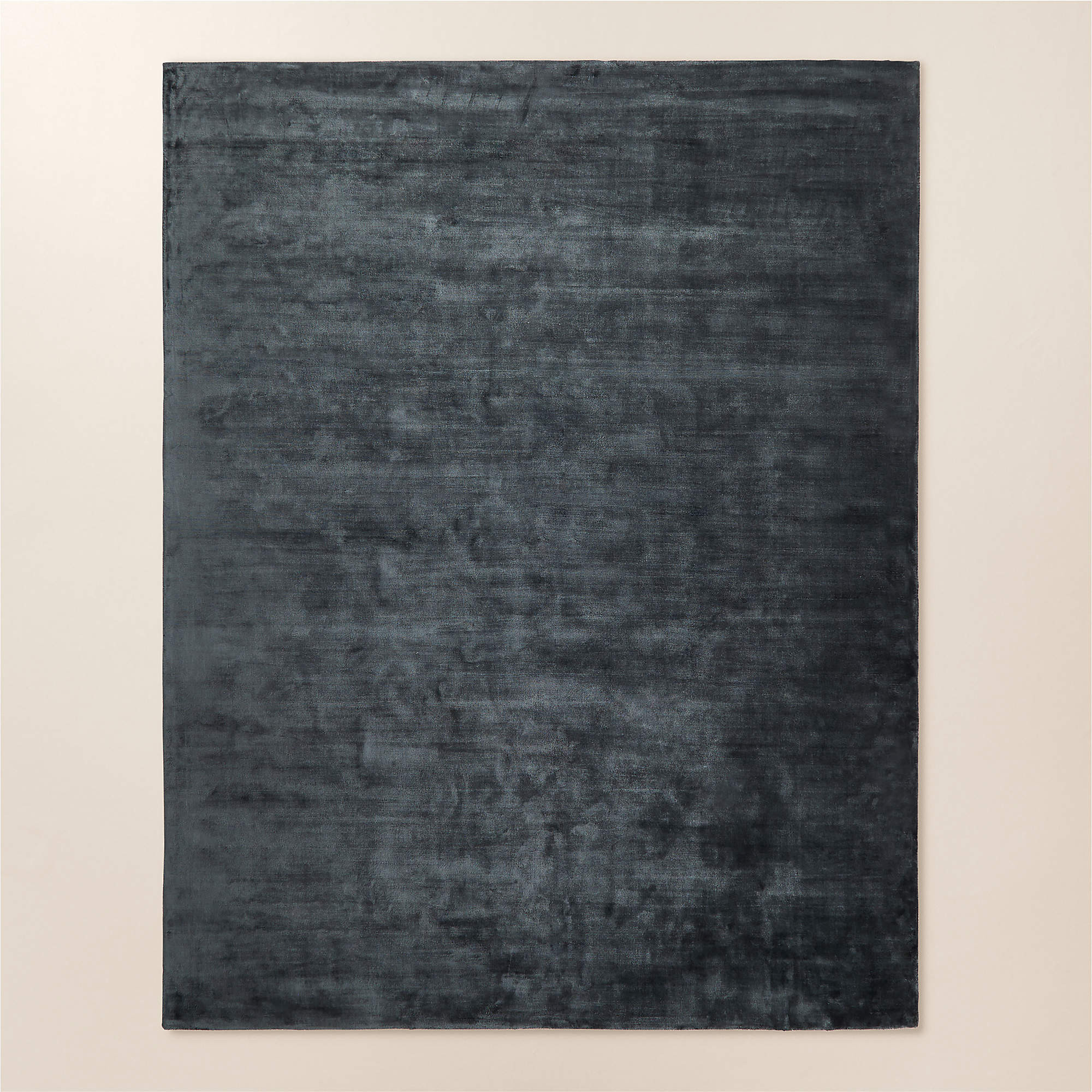 Anders Navy Blue TENCEL Lyocell Area Rug 8'x10' + Reviews | CB2 | CB2