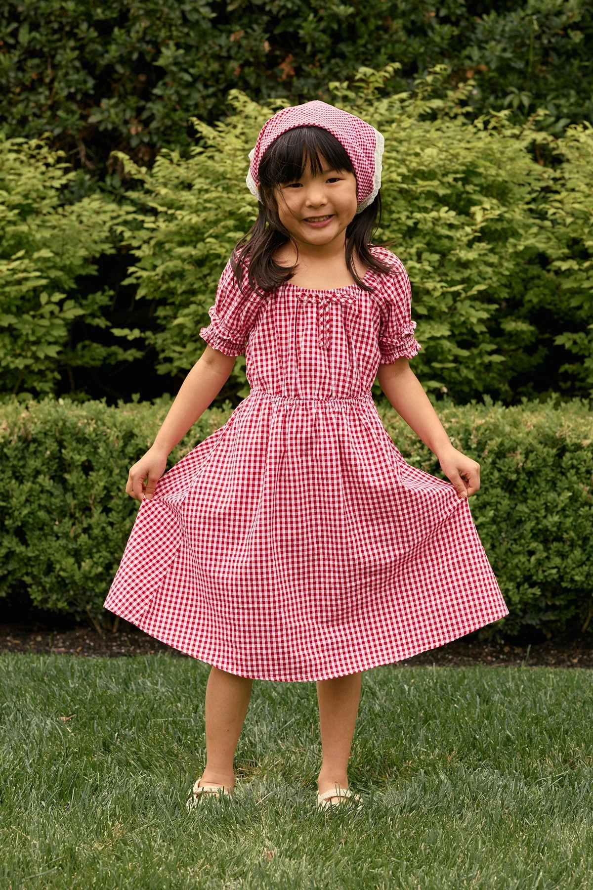 Mini Jessie Dress in Red Gingham | Ivy City Co