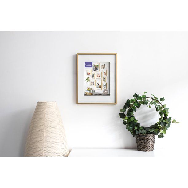 Better Homes & Gardens 11x14 Matted to 8x10 Gold Frame | Walmart (US)