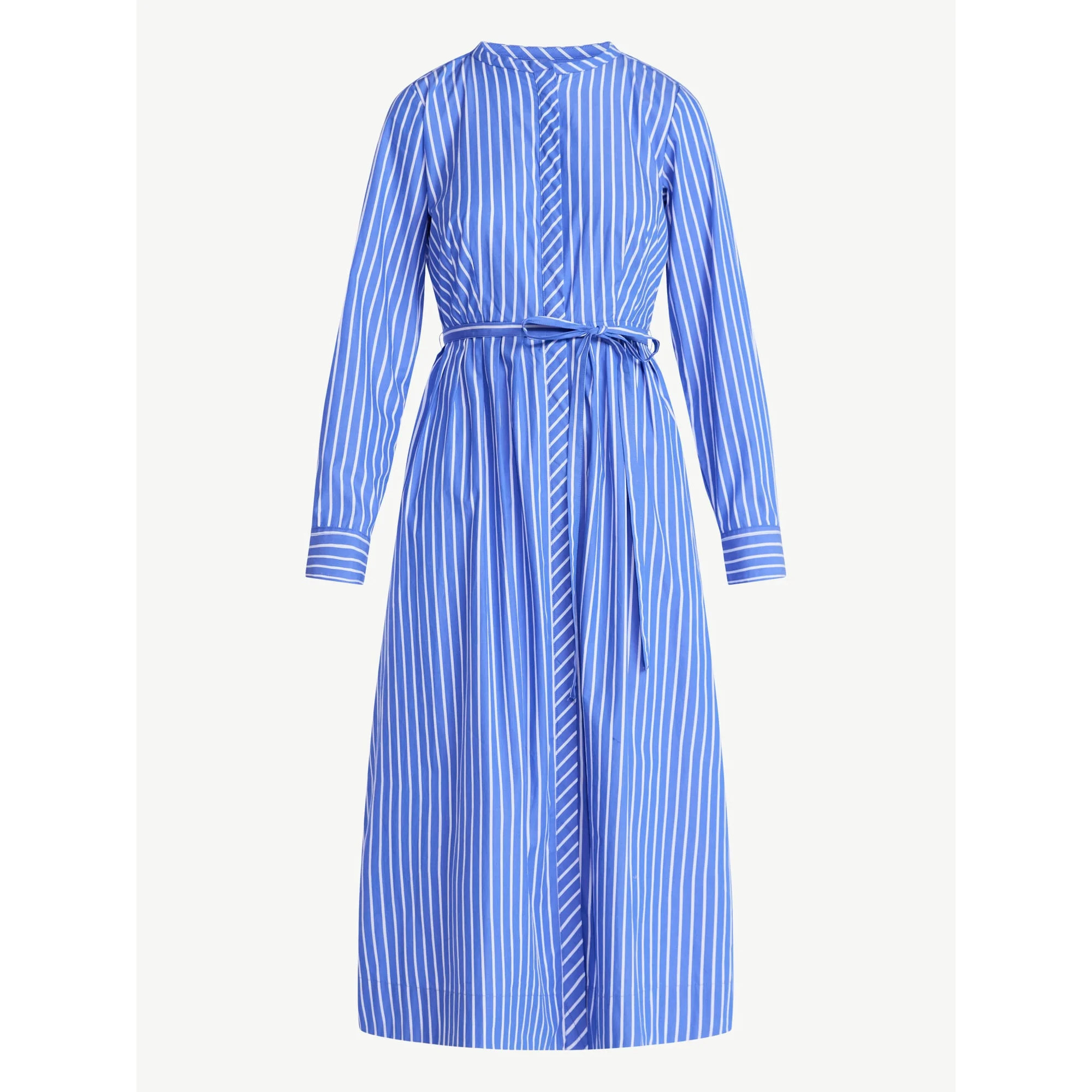 Free Assembly Women's and Women's Plus Pleated Cotton Midi Shirtdress with Long Sleeves, Sizes XS... | Walmart (US)