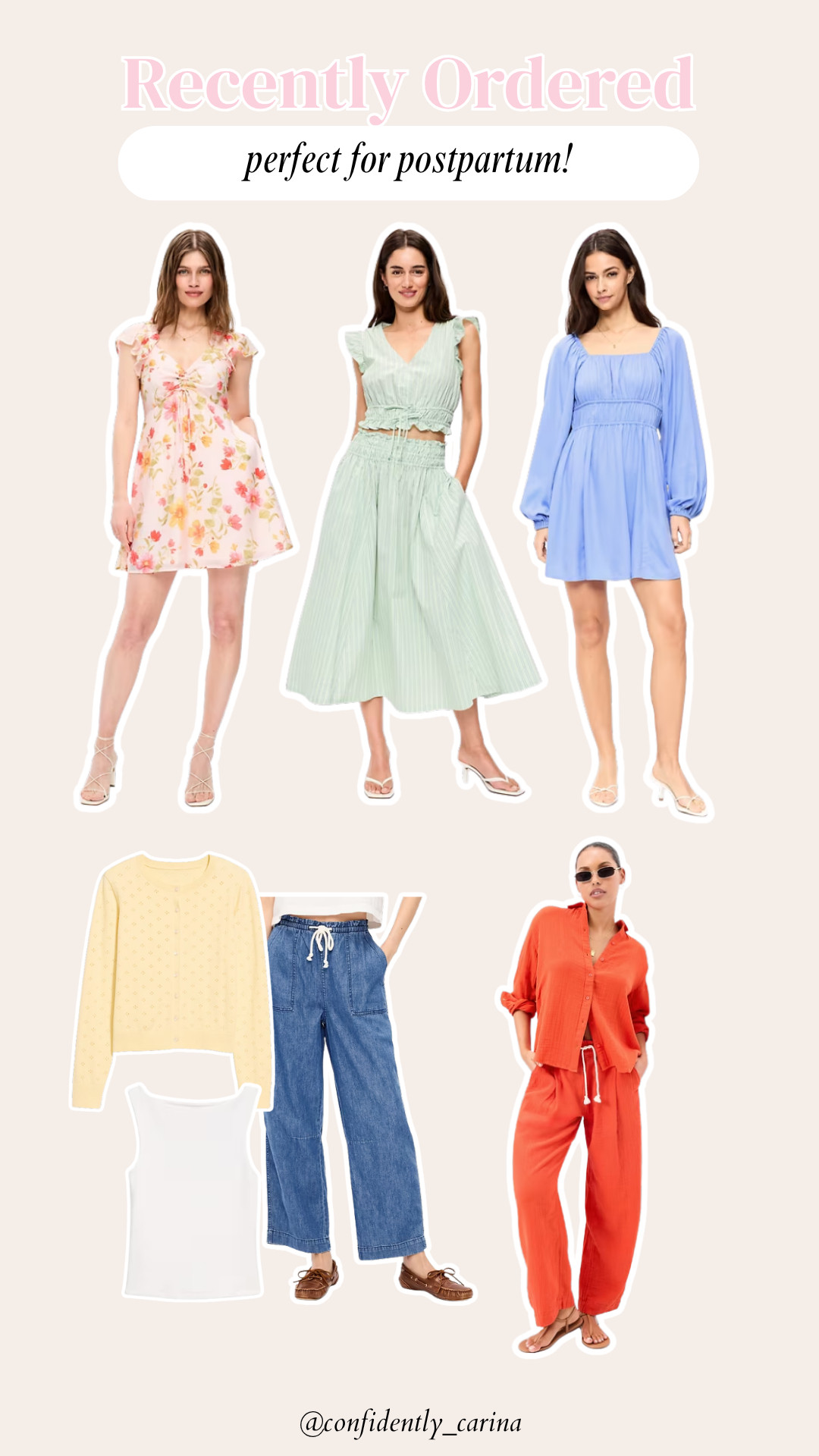 sharing my first postpartum clothing order from Old Navy! perfect for the soft tummy and comfy vibes

postpartum, postpartum outfit, comfy outfits, spring fashion, midsize, midsize outfits 

 #LTKSeasonal #LTKMidsize #LTKBump