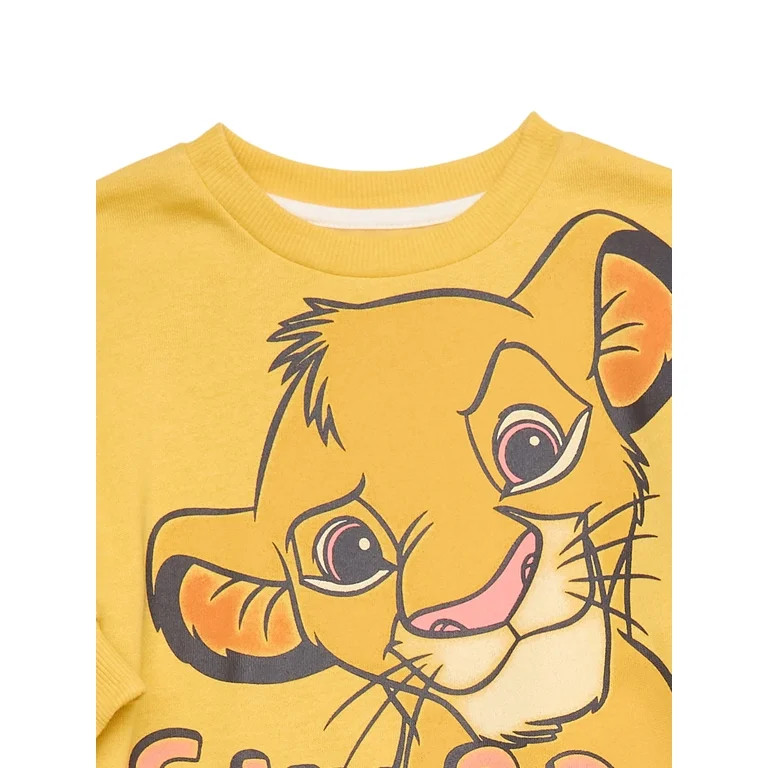 Disney Toddler Girl Simba Graphic Sweatshirt and Leggings Set, 2-Piece, Sizes 12M-5T | Walmart (US)