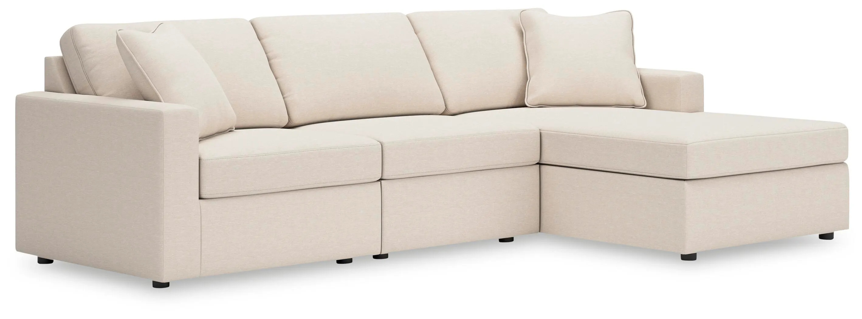 Modmax 3-Piece Next-Gen Nuvella™ Performance Fabric Modular Sofa Chaise | Ashley | Ashley